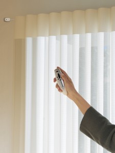 Hunter Douglas Luminette® Privacy Sheers with PowerView Details on the blog www.WindowDesignsEtc.com