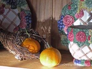 Thanksgiving table decorating. Thanksgiving twig cornucopia. More ideas on the blog www.windowdesignsetc.com