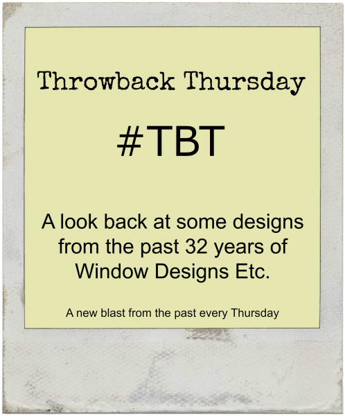 #TBT A look back at some designs from the past 32 years of Window Designs Etc. 1990 Guest Bath design