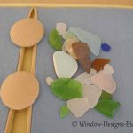 Covered buttons and sea glass