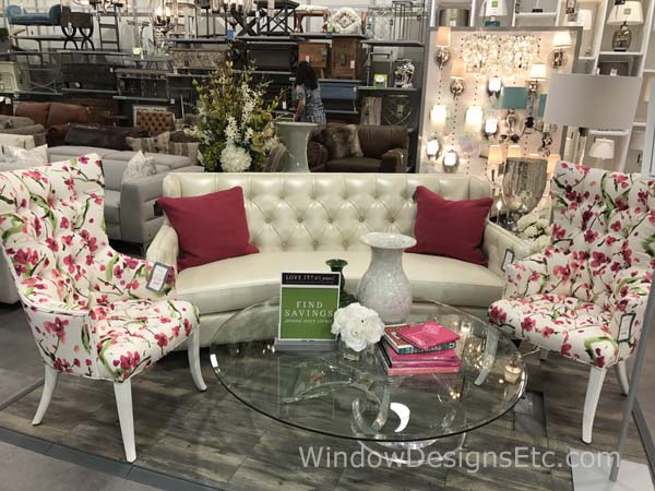 Homesense Furniture Vignette Designer Preview Framingham Massachusetts See blog post at windowdesignsetc.com